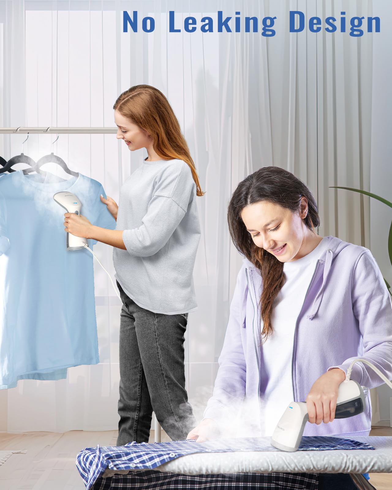 BEAUTURAL steamer compact-travel-design is lightweight for on-the-go jobs.