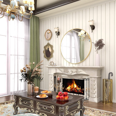 BEAUTYPEAK aluminum frame mirror combines durability with timeless style.