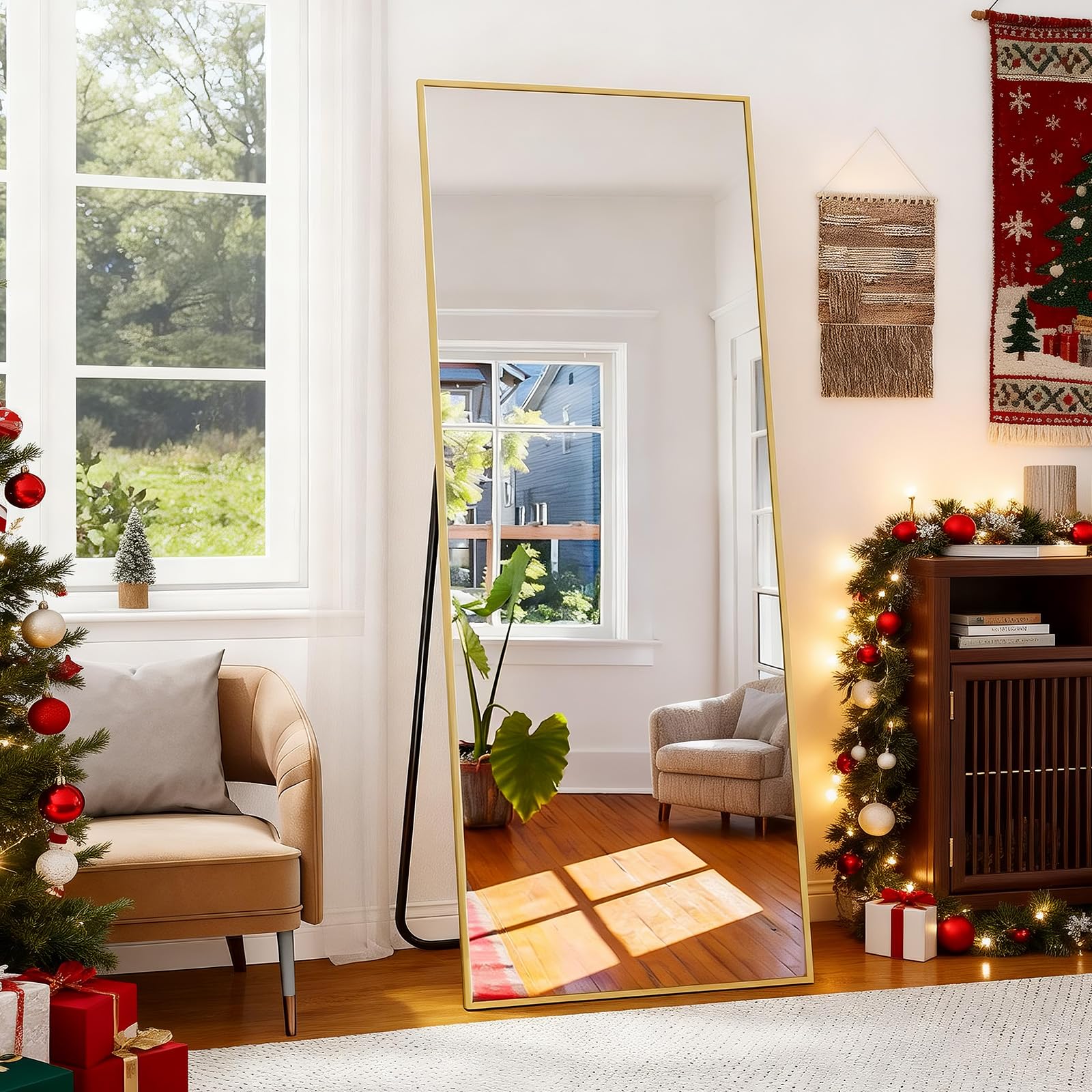 Beautypeak full-length mirror setup—perfect for dressing rooms and apartments.