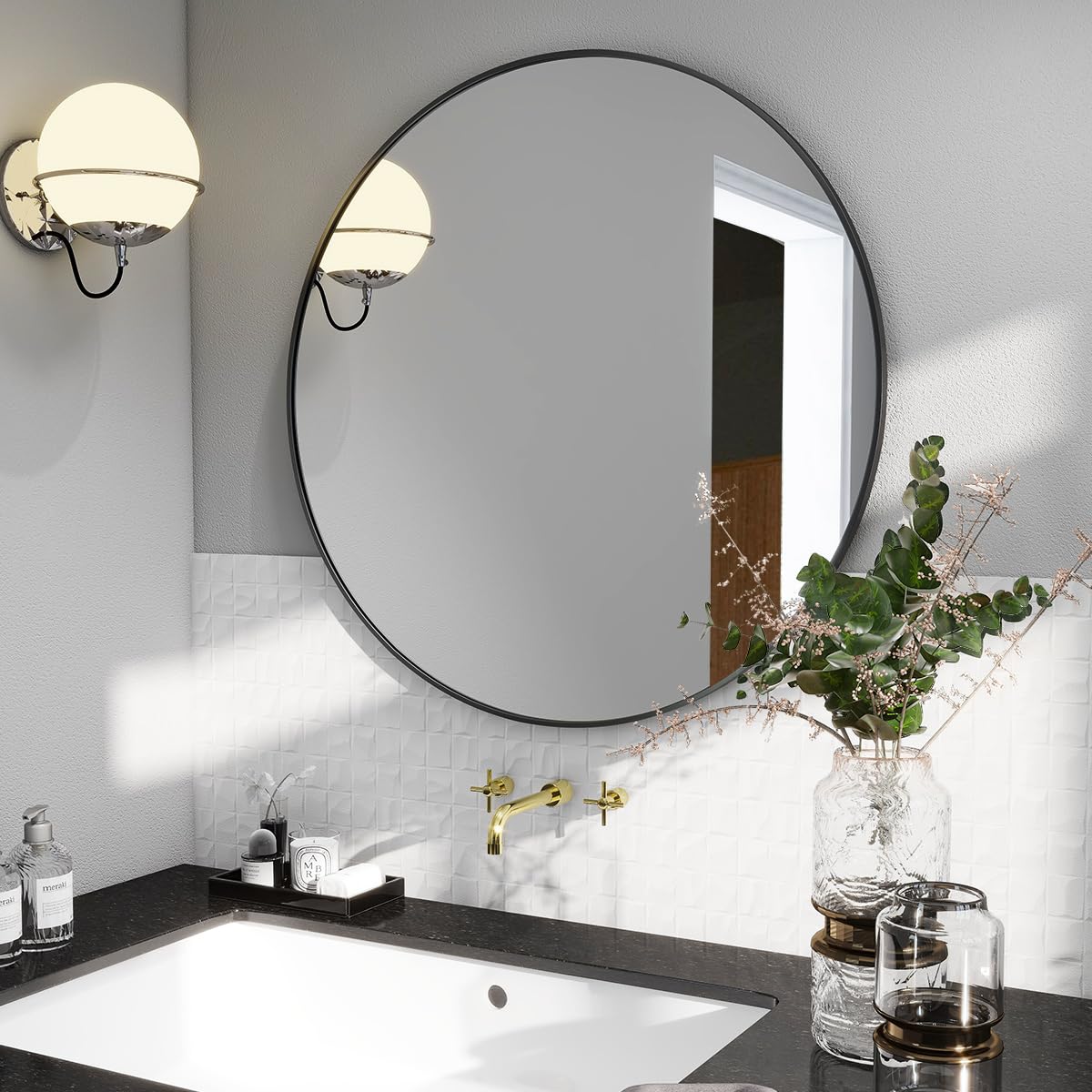 BEAUTYPEAK modern brushed frame blends with contemporary interiors.