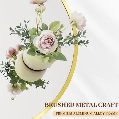 BEAUTYPEAK round mirror wall mount demonstrates easy installation and stylish walls.