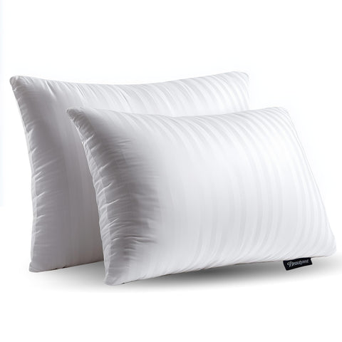 Beautyrest luxury goose feathers pillow top view showing plush loft for neck support