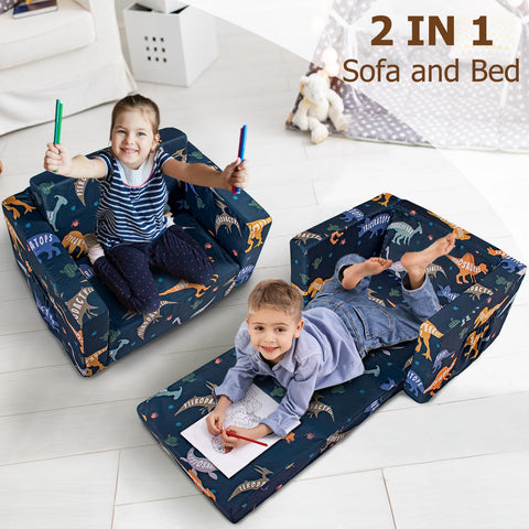 Beavtaens kid sofa-crib conversion shown for naps and lounging.