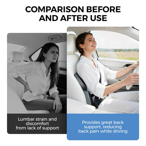 BEBAS fits car seats securely for upright and relaxed driving positions.