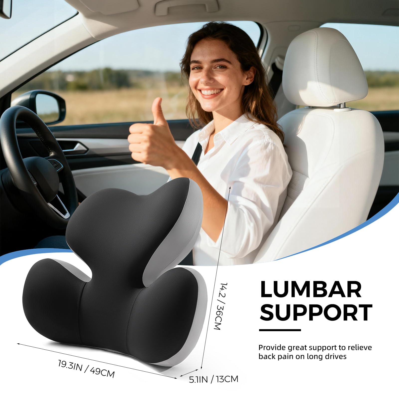 BEBAS memory foam core offering quick rebound and firm lower-back support.