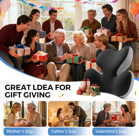 BEBAS portable lumbar cushion easy to carry between car and workspace.