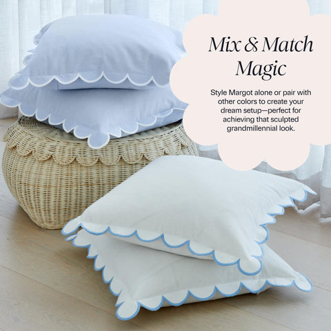 Bebe Bask machine washable pillow cover for easy refresh