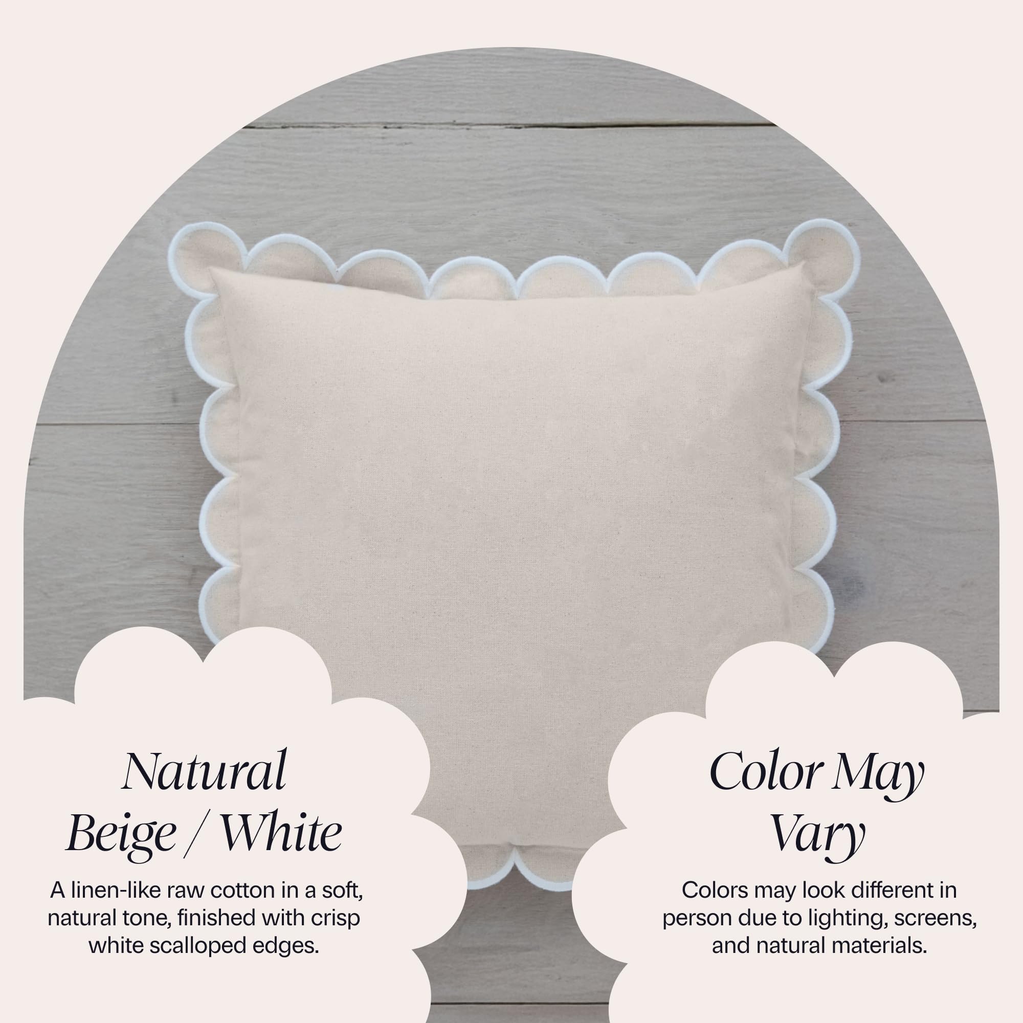 BEBE BASK Margot pillow cover is machine washable for easy care.