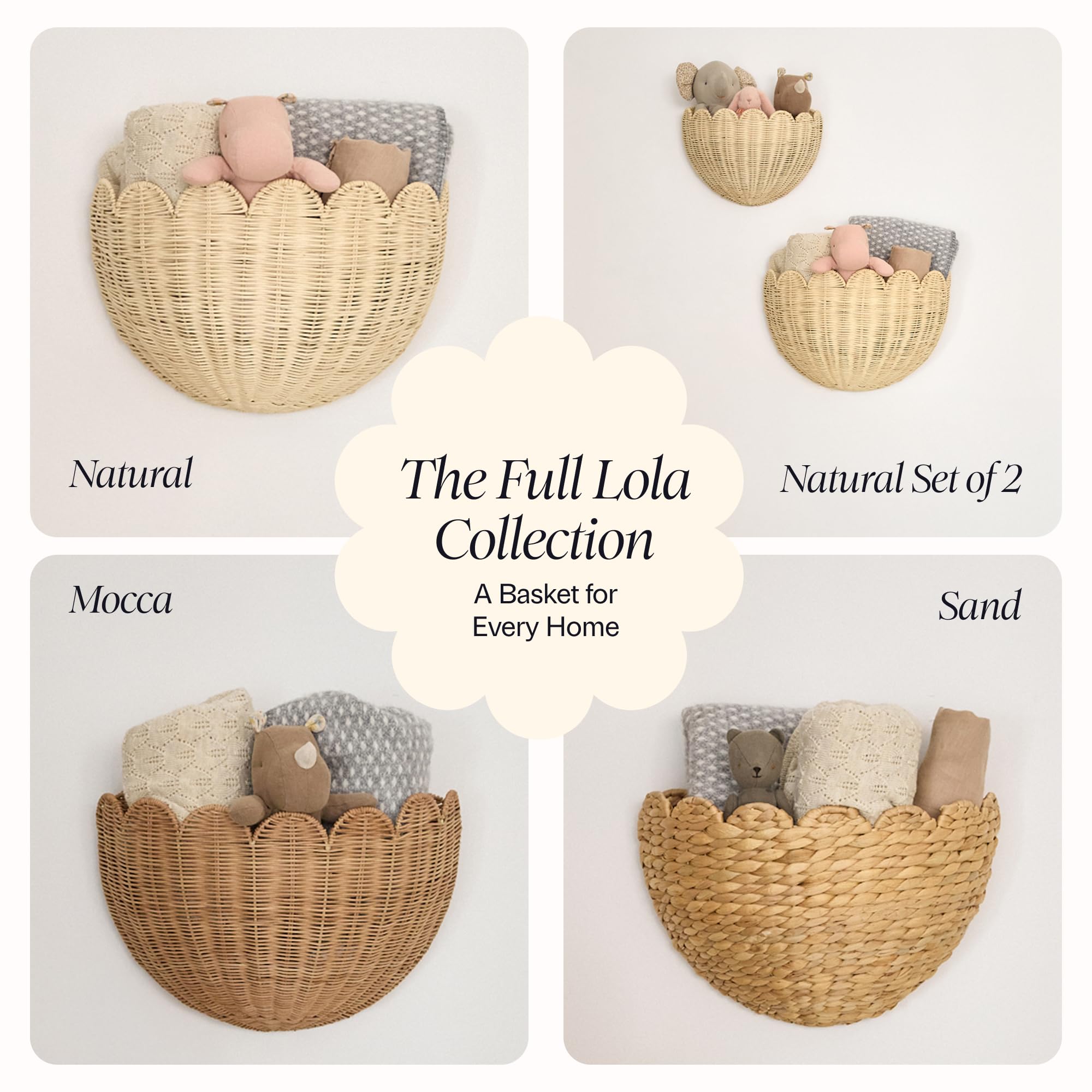 BEBE BASK natural wicker tone complements warm interiors.