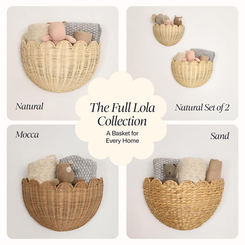 BEBE BASK natural wicker tone complements warm interiors.