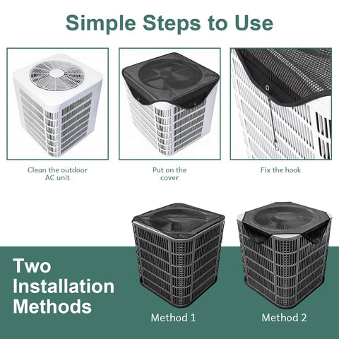 BEBONO AC cover open-weave fabric maintains ventilation