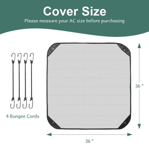 BEBONO central air-conditioner cover side view protects from wind-driven debris