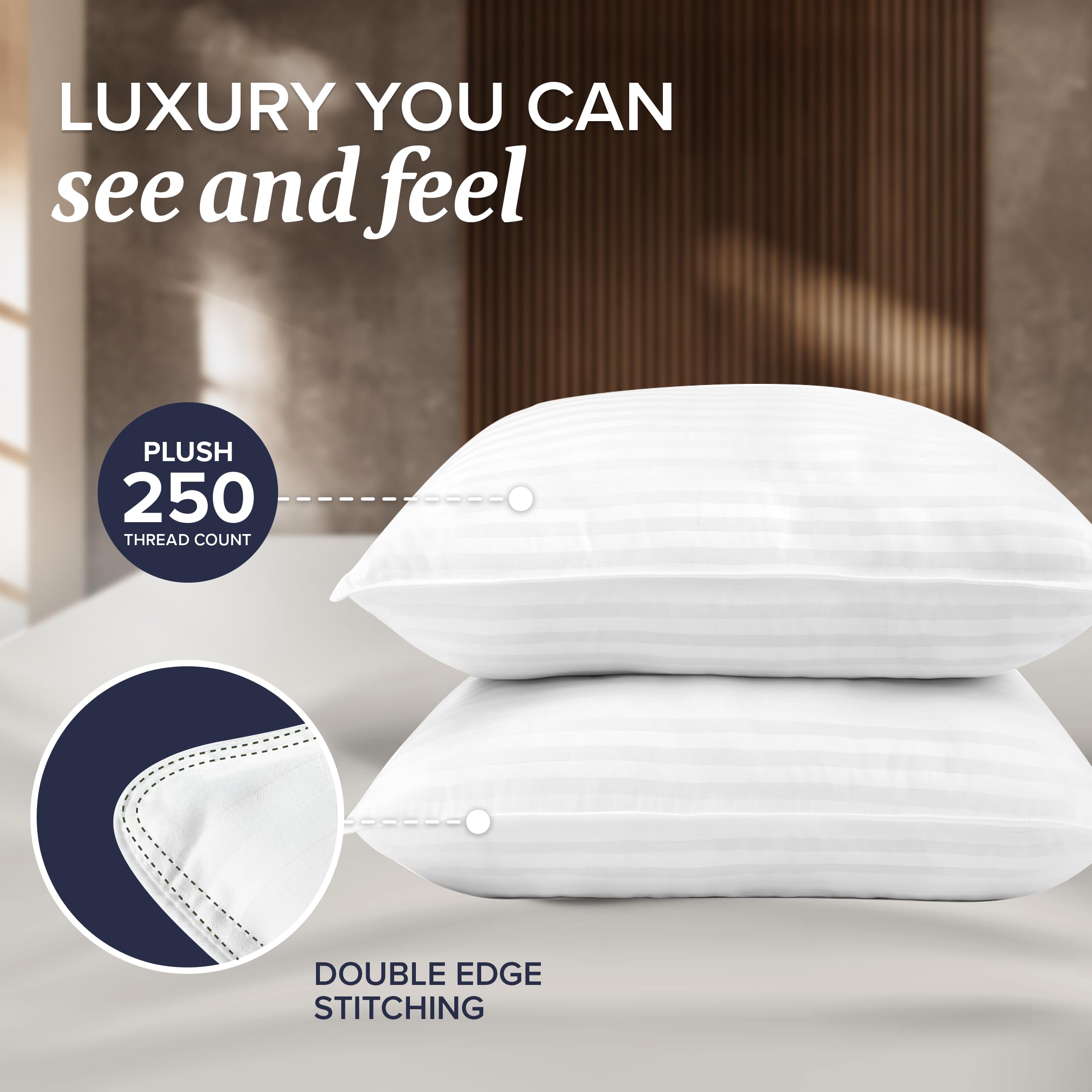 Beckham euro pillow blends comfort and style for sofas and beds.