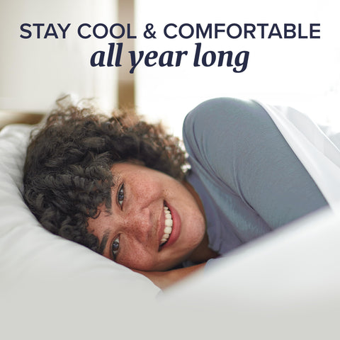 Beckham euro pillow with down-alternative fill for soft support.