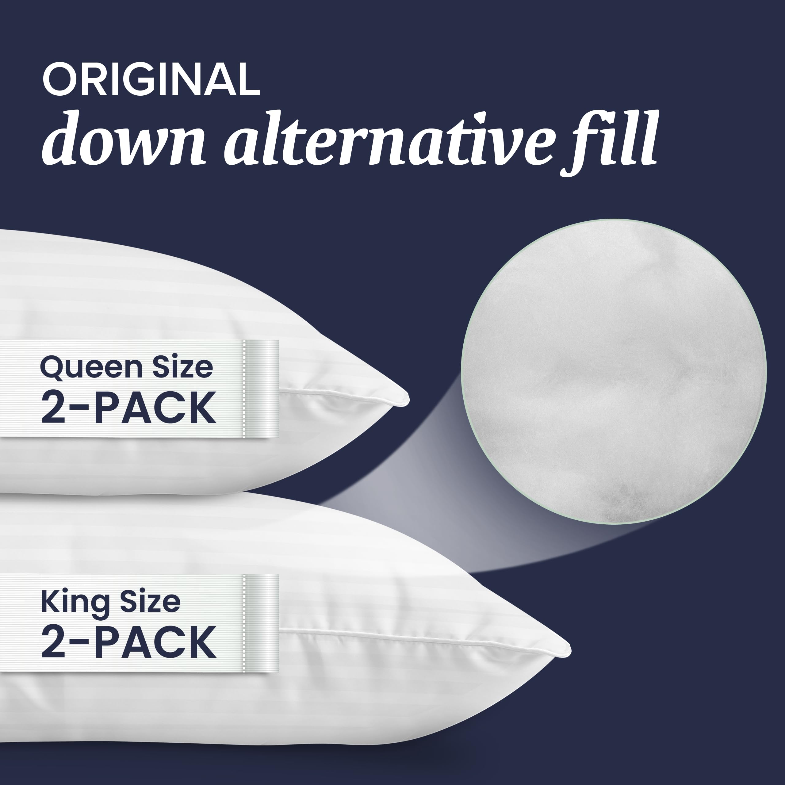 Beckham Hotel Collection king pillow cooling breathable cover promotes cooler sleep