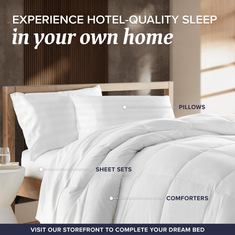 Beckham Hotel Collection customizable fill option for personalized comfort.
