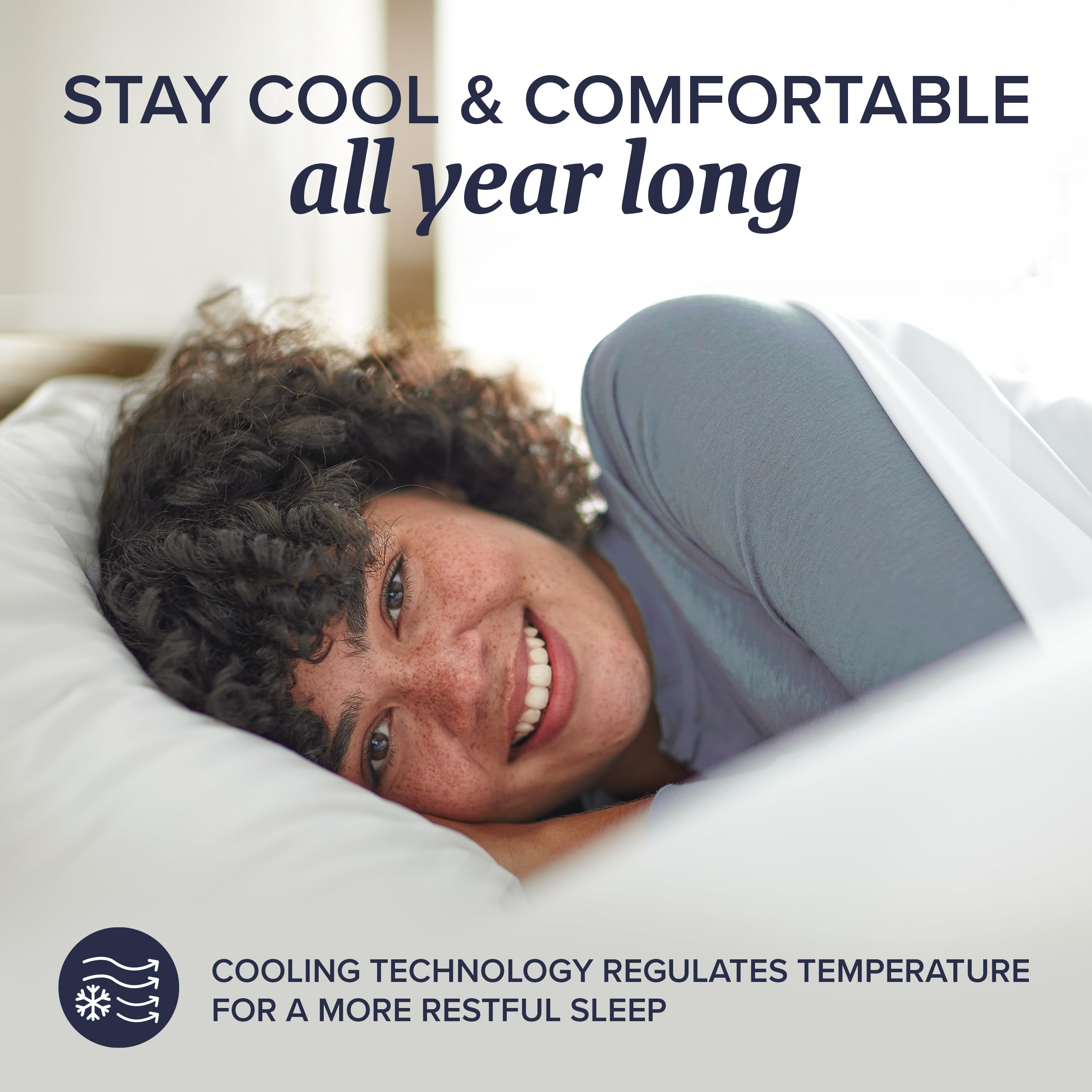 Beckham Hotel Collection hypoallergenic dust-mite resistant for cleaner sleep