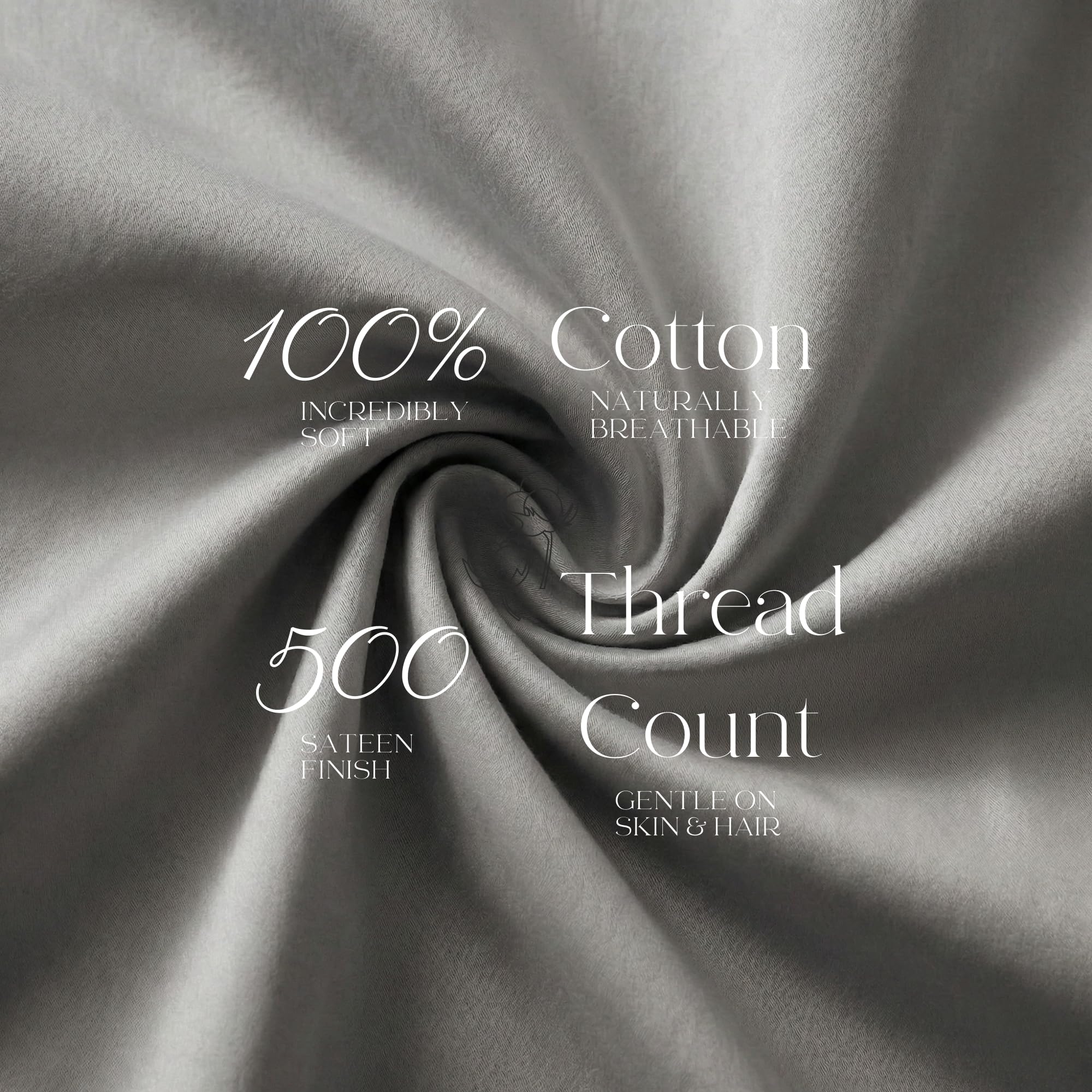 Beckham Hotel Collection pillowcase close-up shows softened fiber for cozy feel.