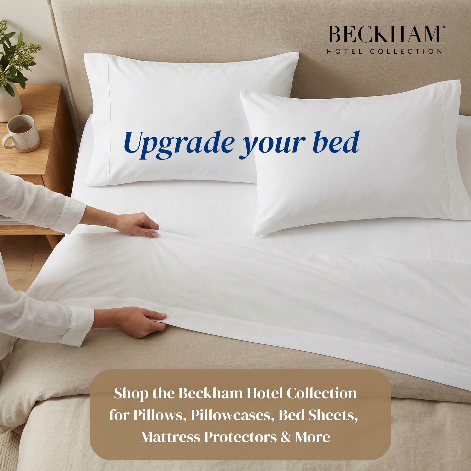 Care and durability of Beckham Hotel Collection sheets show long-lasting softness and resilience.
