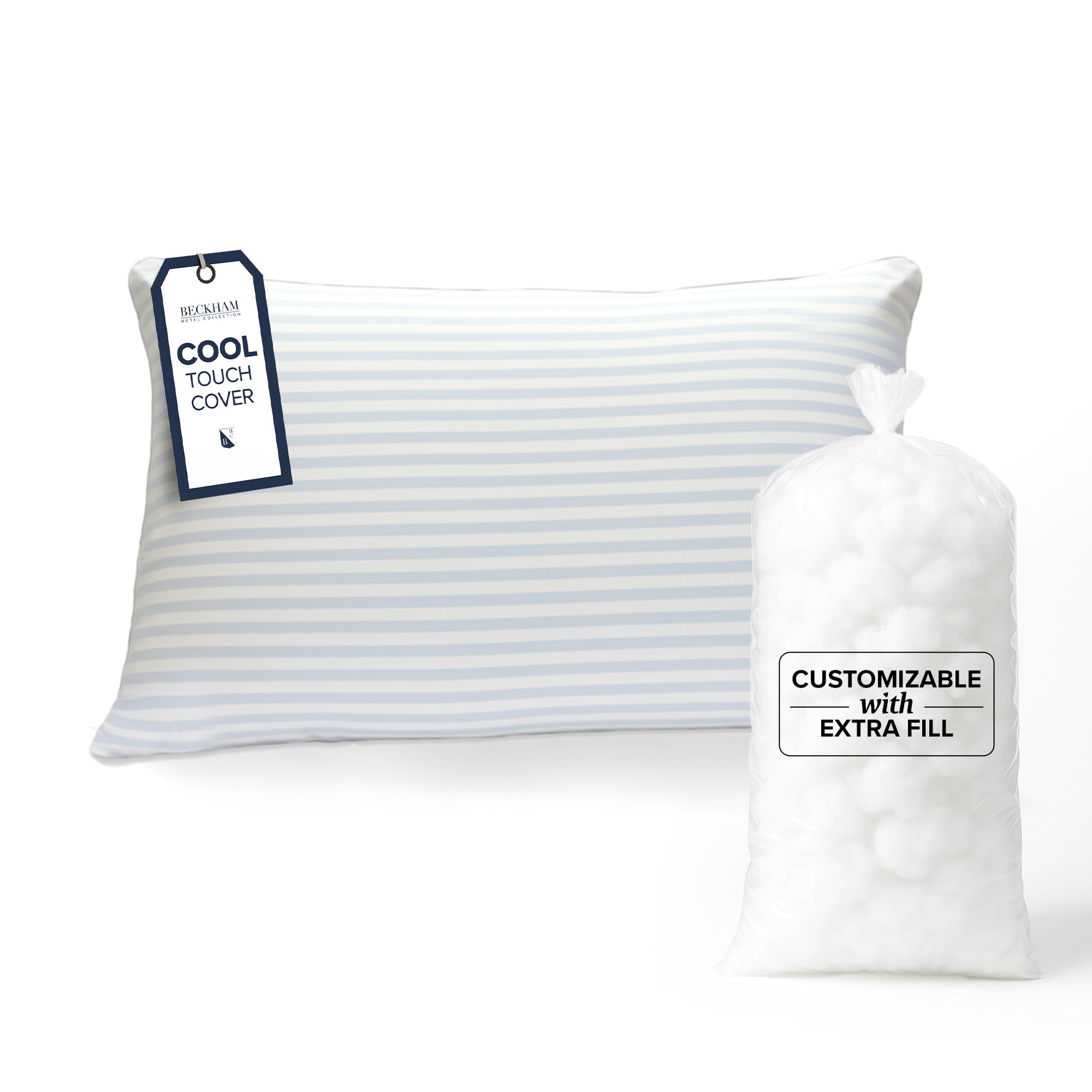 Beckham Hotel Collection Summer Sanctuary Queen Pillow with cooling cover for a refreshed night