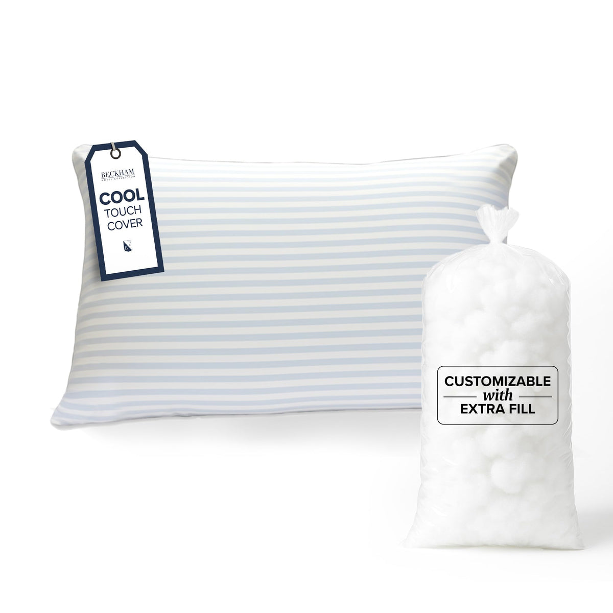 Beckham Hotel Collection Summer Sanctuary Queen Pillow with cooling cover for a refreshed night