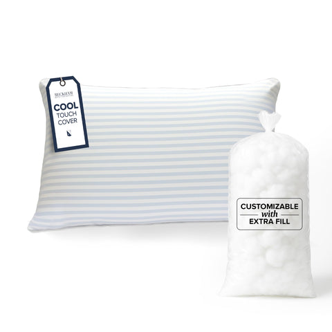 Beckham Hotel Collection Summer Sanctuary Queen Pillow with cooling cover for a refreshed night