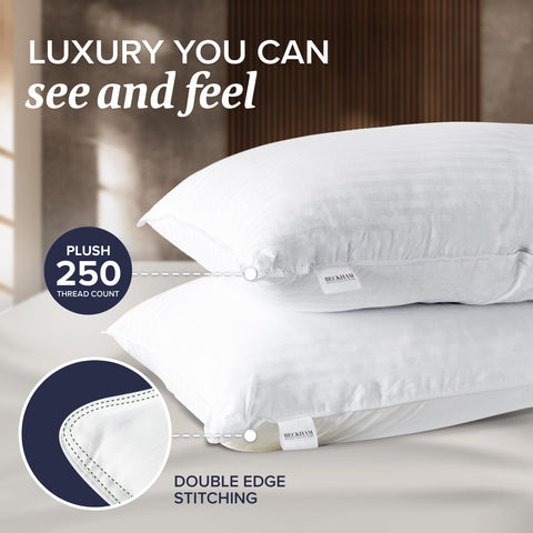 Beckham Hotel Collection washable pillows machine-dry friendly for easy care after busy days.