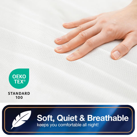 Bed Bug Blocker breathable and quiet design stays discreet under sheets