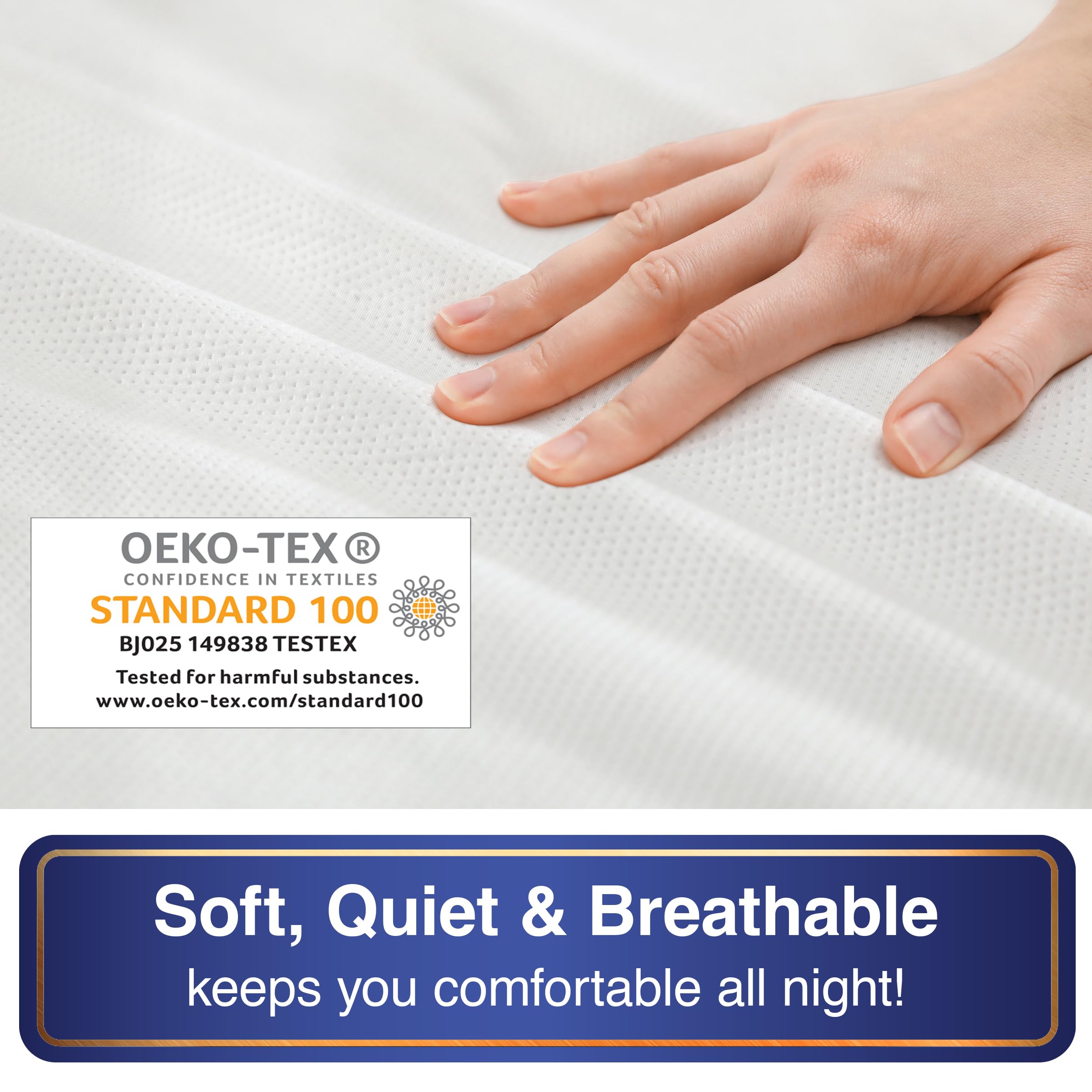 Bed Bug Blocker breathable soft sleep surface for quiet nights