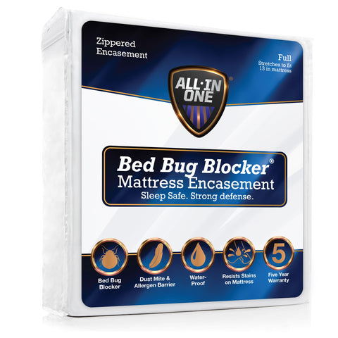 Bed Bug Blocker full mattress protector with zipper closure for secure coverage