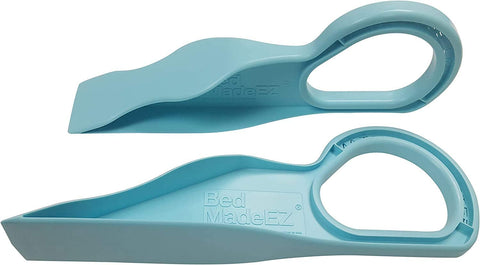 Bed MadeEZ mattress lifter shows angled view for easy bed making