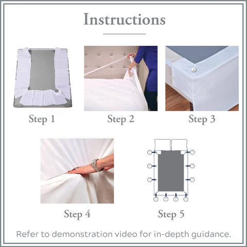Bed Maker’s Never Lift Bedskirt easy care fabric is machine washable.