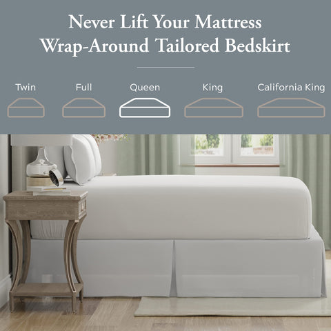 Bed Maker's Never Lift elastic band at head preserving snug fit