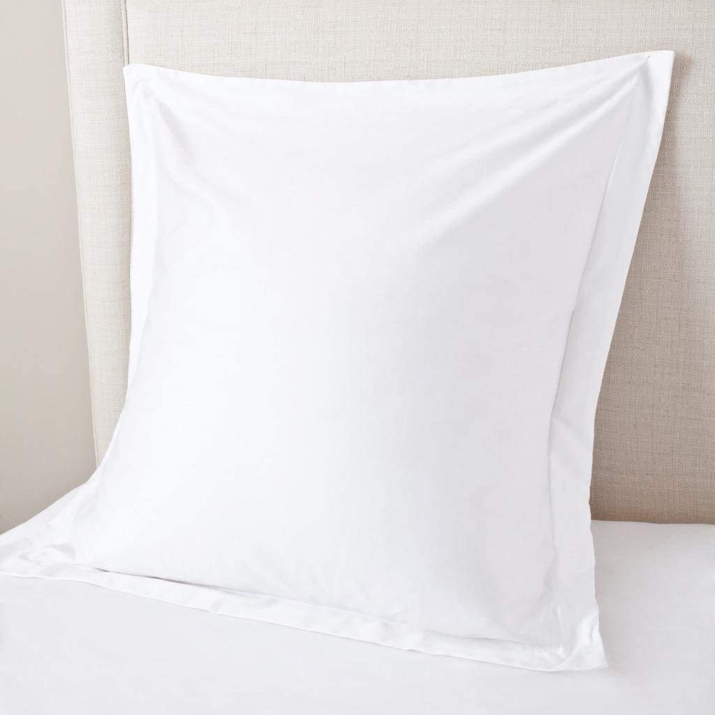 Beddingstar Euro Sham 26x26 front view shows crisp white pillow covers for a polished bed.