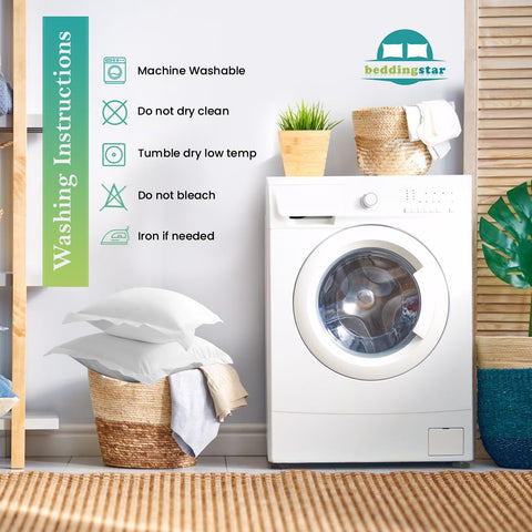 BeddingStar two-pack white euro shams brand-new packaging