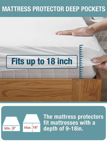 Bedecor 18-inch deep-pocket fit anchors securely on deep mattresses