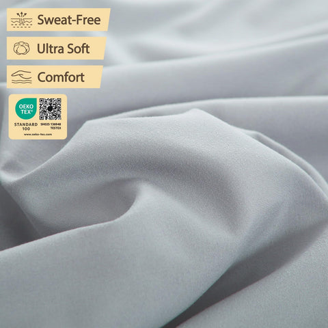 Bedecor fitted sheet stretched over 16-24 inch air beds securely.