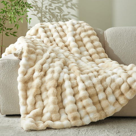 BEDELITE tie-dye khaki throw makes a thoughtful gift idea.