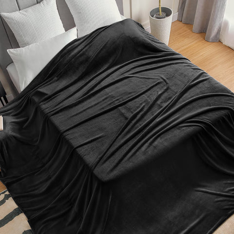 BEDELITE oversized blanket draped over sofa adds plush home decor
