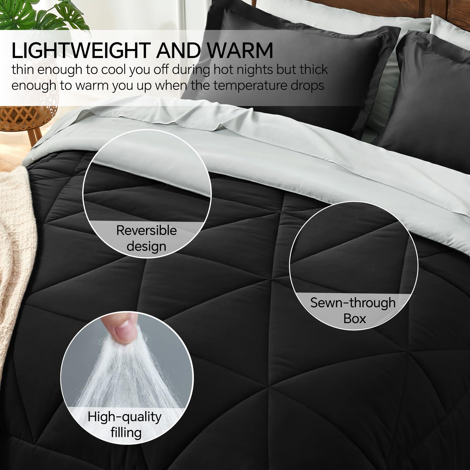 BEDELITE brushed microfiber fabric for ultra-soft feel and warmth