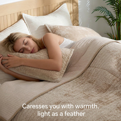 BEDELITE comforter reverse brushed fabric offers extra softness for cozy sleep