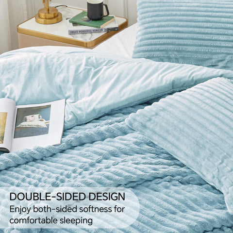 BEDELITE faux fur detail enhances cozy luxury and visual appeal.