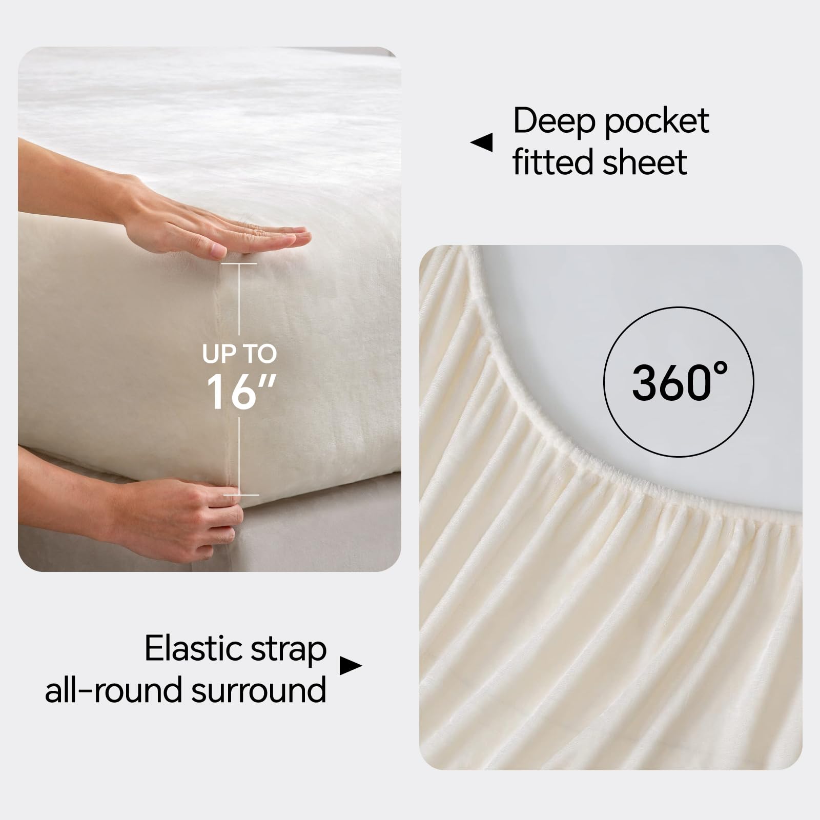 BEDELITE flat sheet provides generous coverage and extra warmth