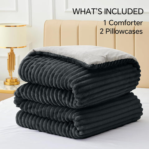 BEDELITE fleece king comforter set care instructions ensure easy washing and lasting softness