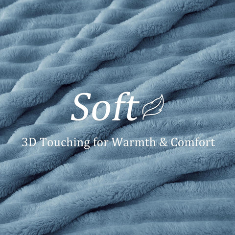 BEDELITE fleece throw blanket draped over chair for versatile use