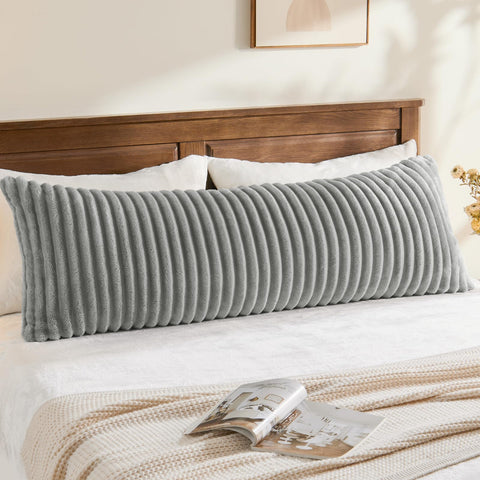 BEDELITE fluffy faux fur pillow cover showcases soft texture for cozy beds
