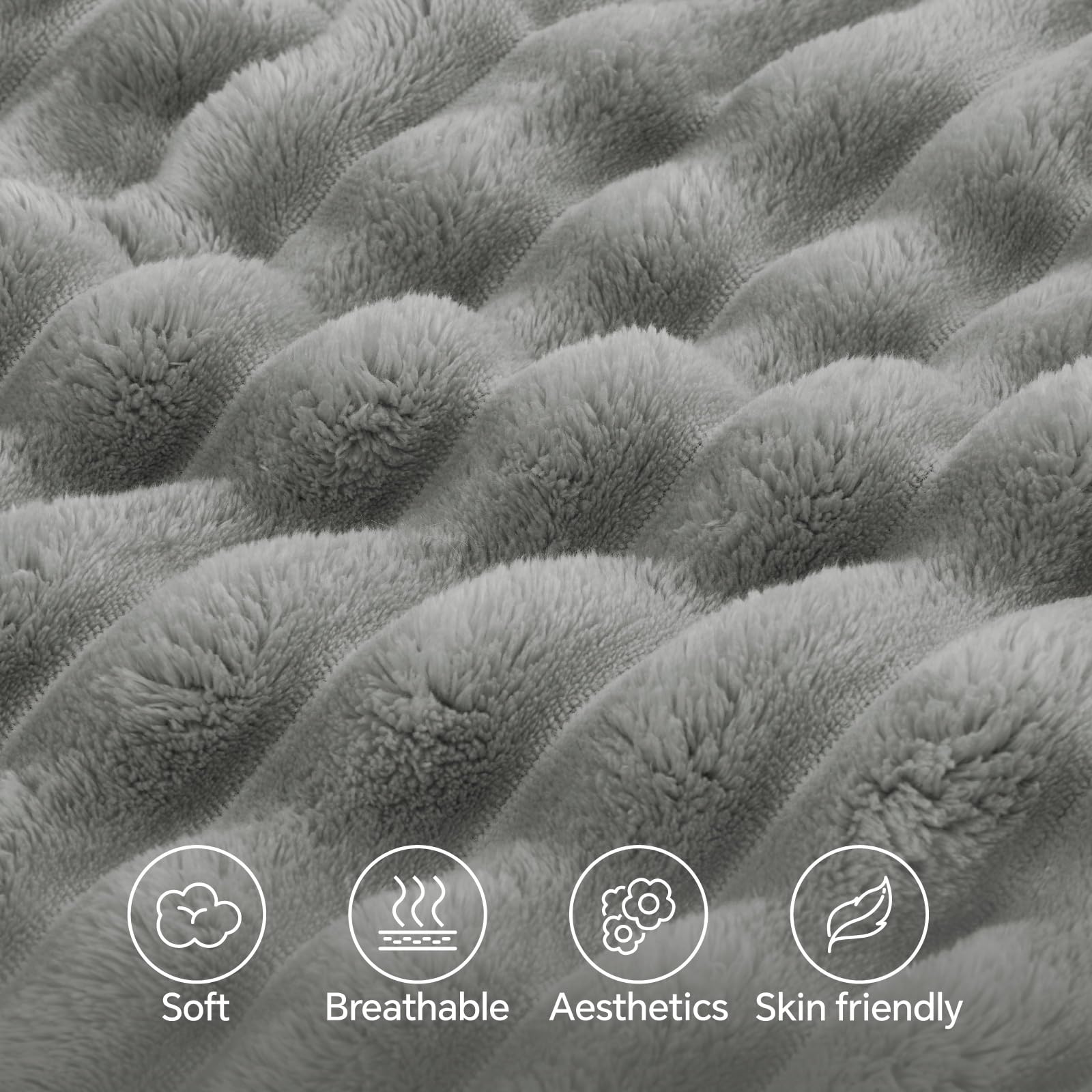 BEDELITE fluffy striped design complements Nordic and modern decor styles