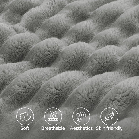 BEDELITE fluffy striped design complements Nordic and modern decor styles