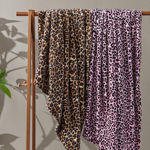 BEDELITE leopard blanket 60x80 size fits couch, bed, or chair
