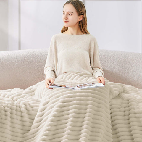BEDELITE cozy throw on living room setup for relaxing nap time